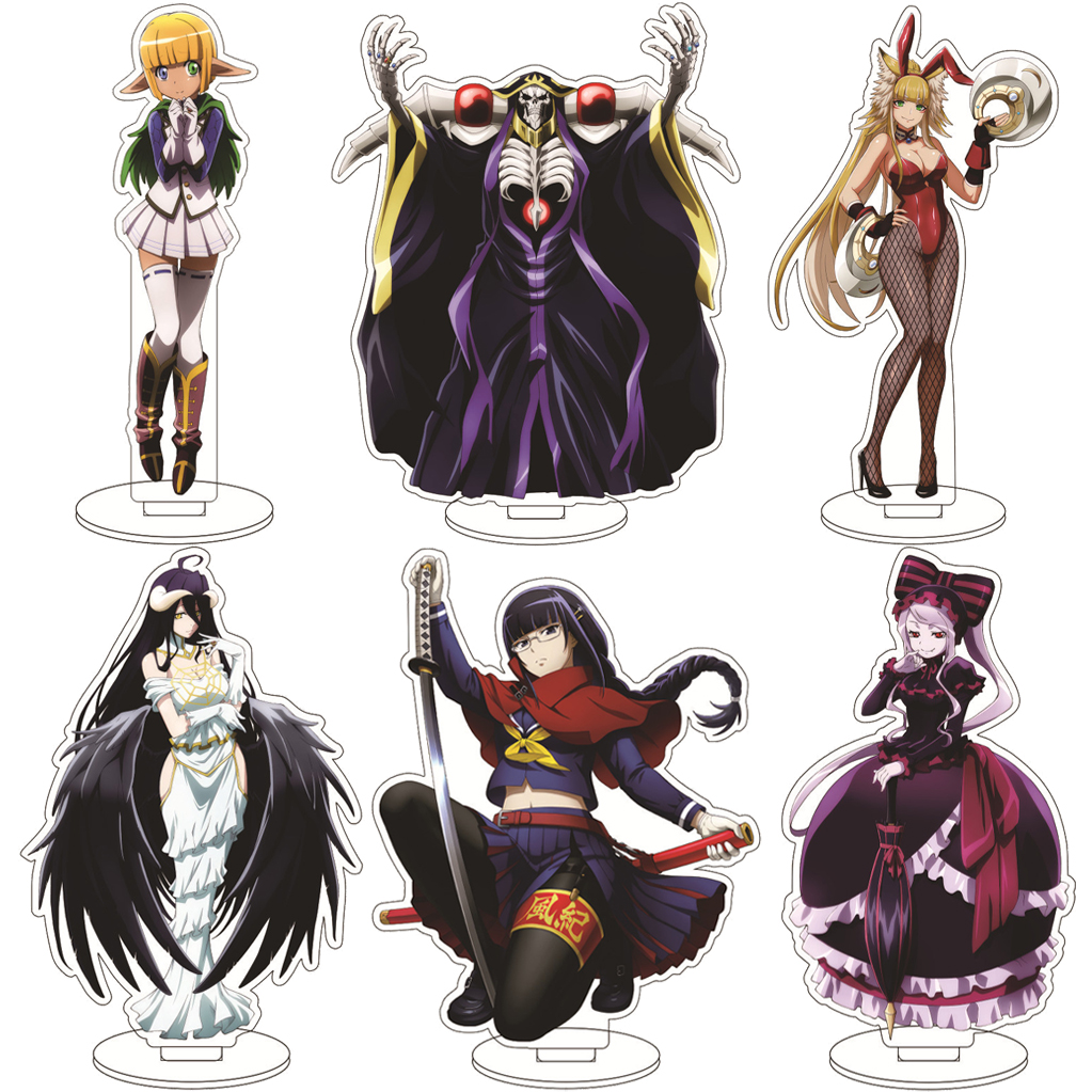 Free Anime Merchandise - 16CM Anime OVERLORD Albedo Demiurge Ainz