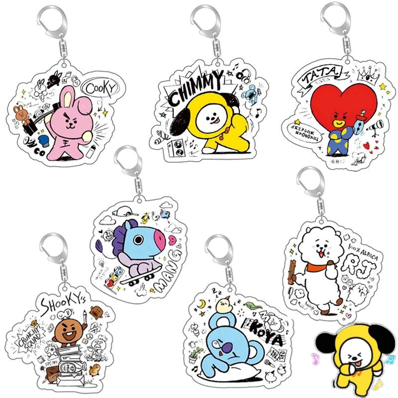 BT21 anime cartoon cute acryli - Anime Merchandise Wholesale บทวิจารณ์และราคา