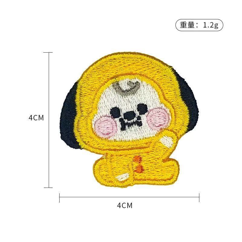 BT21 cartoon cute embroidered  - Anime Merchandise Wholesale บทวิจารณ์และราคา