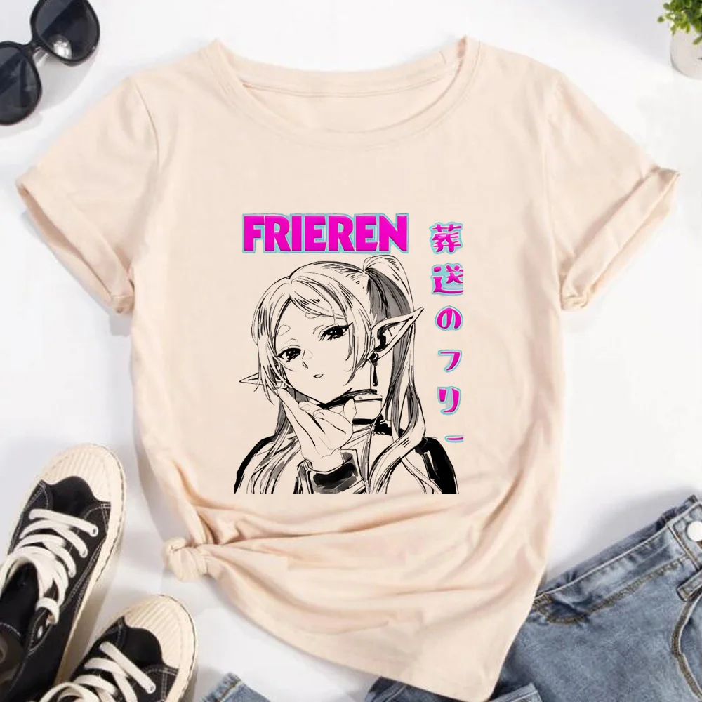 Frieren Tshirt Women Streetwea - Frieren Anime Merchandise บทวิจารณ์และราคา